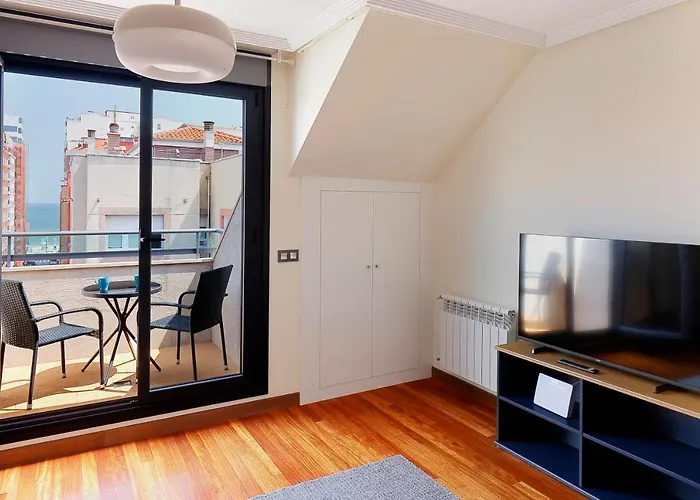 Appartement Atico Con Terraza, Vistas Al Mar Y Parking En Playa De S Lorenzo *